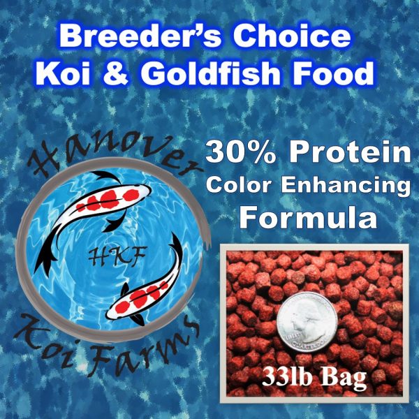 Hanover Koi farms koi and goldfish food color enhancing pellet